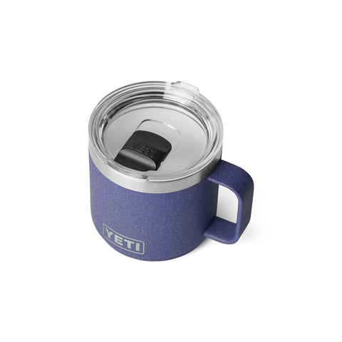 YETI Rambler 14 oz ceramic-lined mug in Moon Dust for hot beverages on the go.