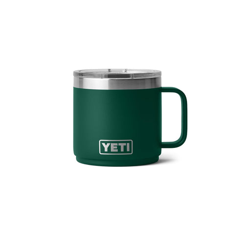 YETI Rambler 14oz stackable base demonstrated for compact packing