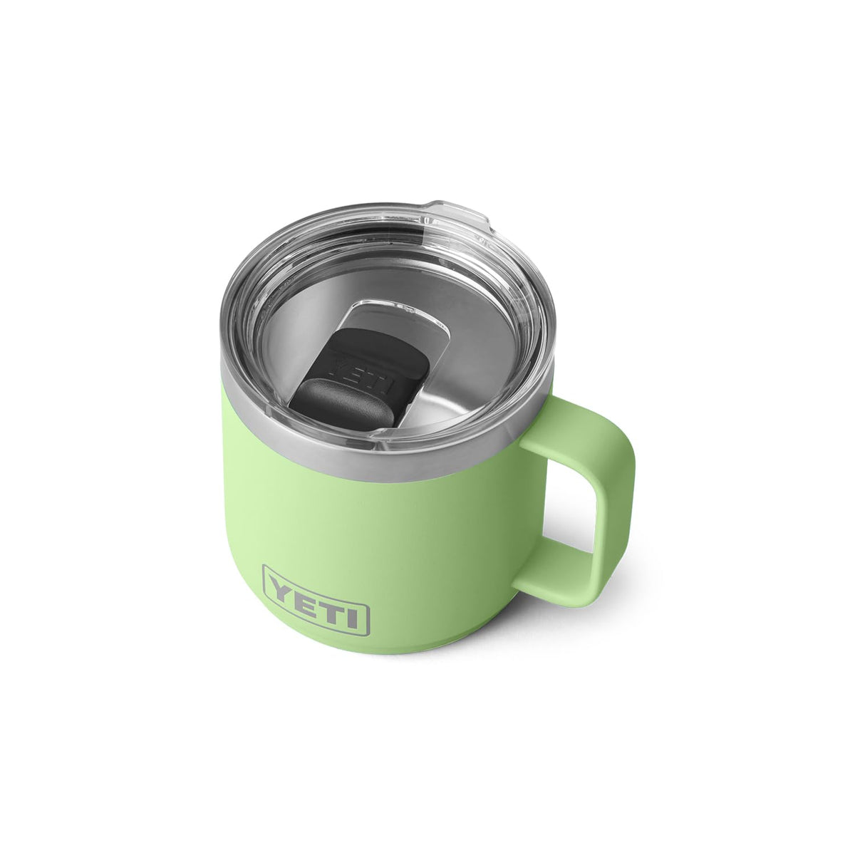 YETI Rambler 14 oz Stackable Mug with MagSlider lid, Key Lime color.