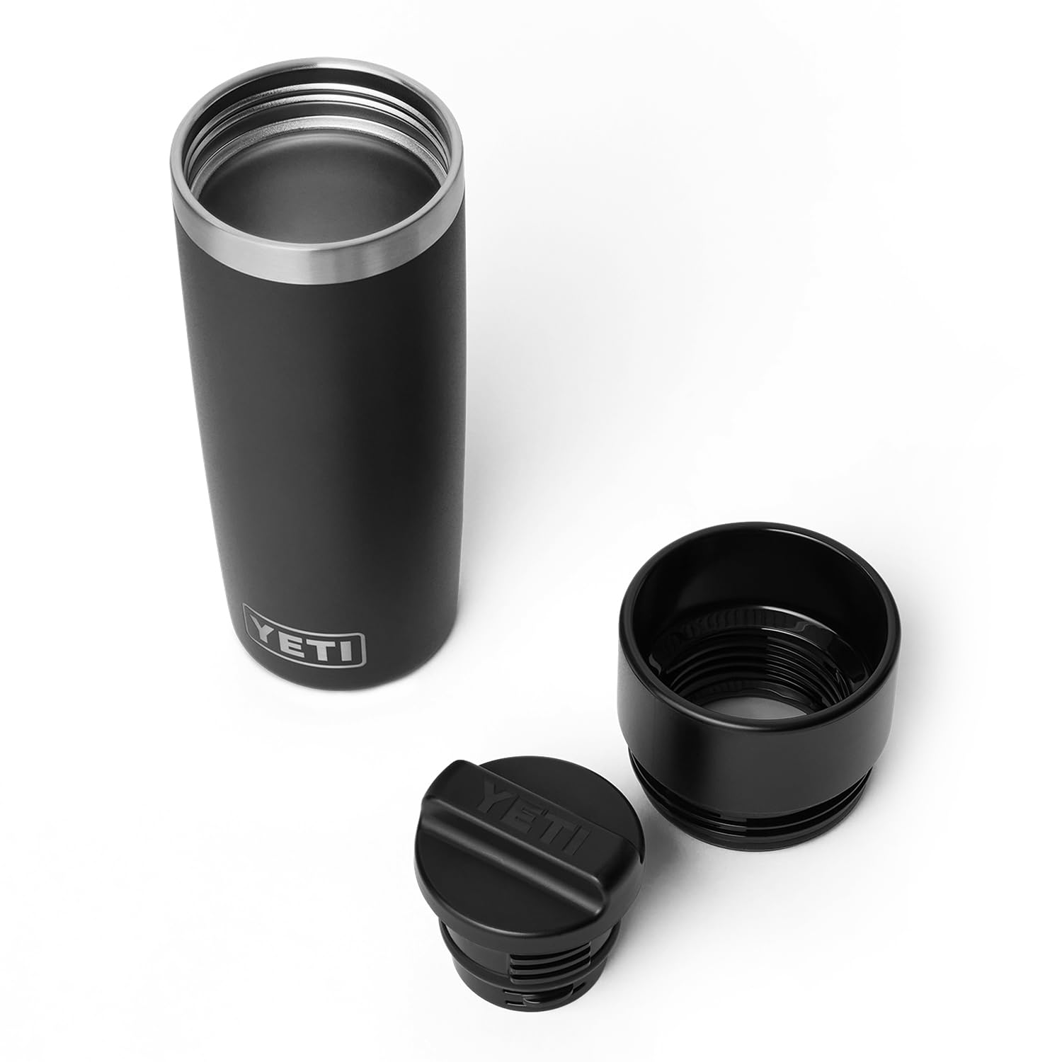 YETI Rambler 16 oz travel bottle double-wall insulation maintains cold or hot drinks