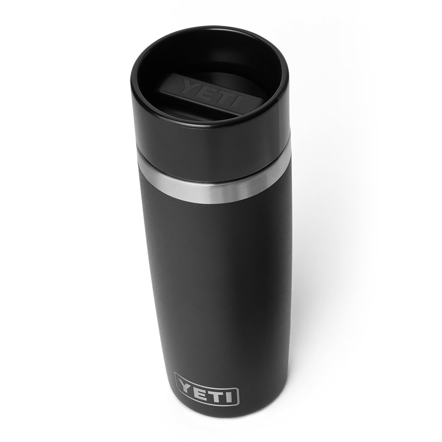 YETI Rambler 16 oz travel bottle stainless steel body keeps beverages rust-free and fresh