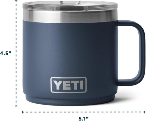 YETI Rambler 18-8 stainless steel construction resists punctures and rust.