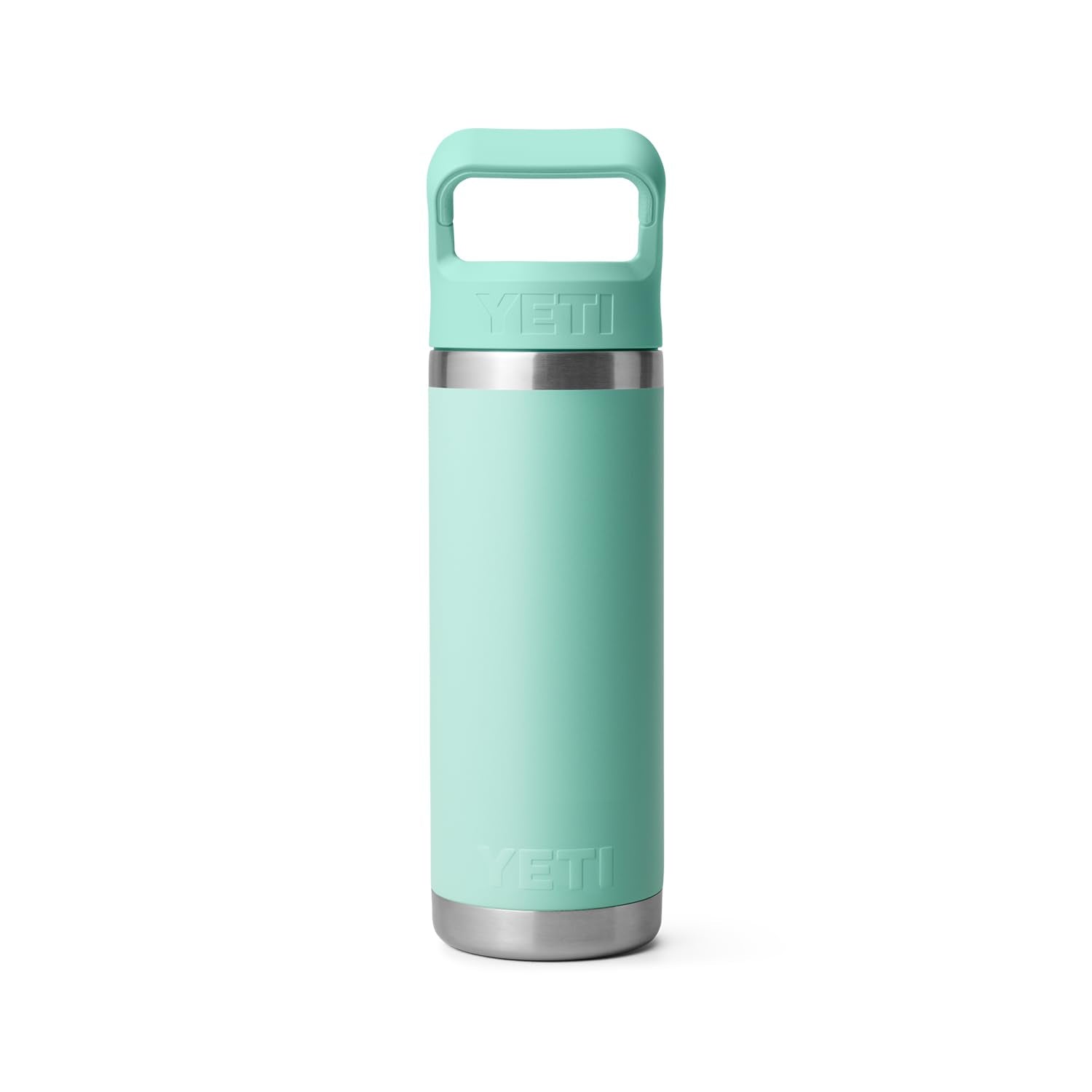 Seafoam YETI Rambler 18 oz is compact for travel and active routines