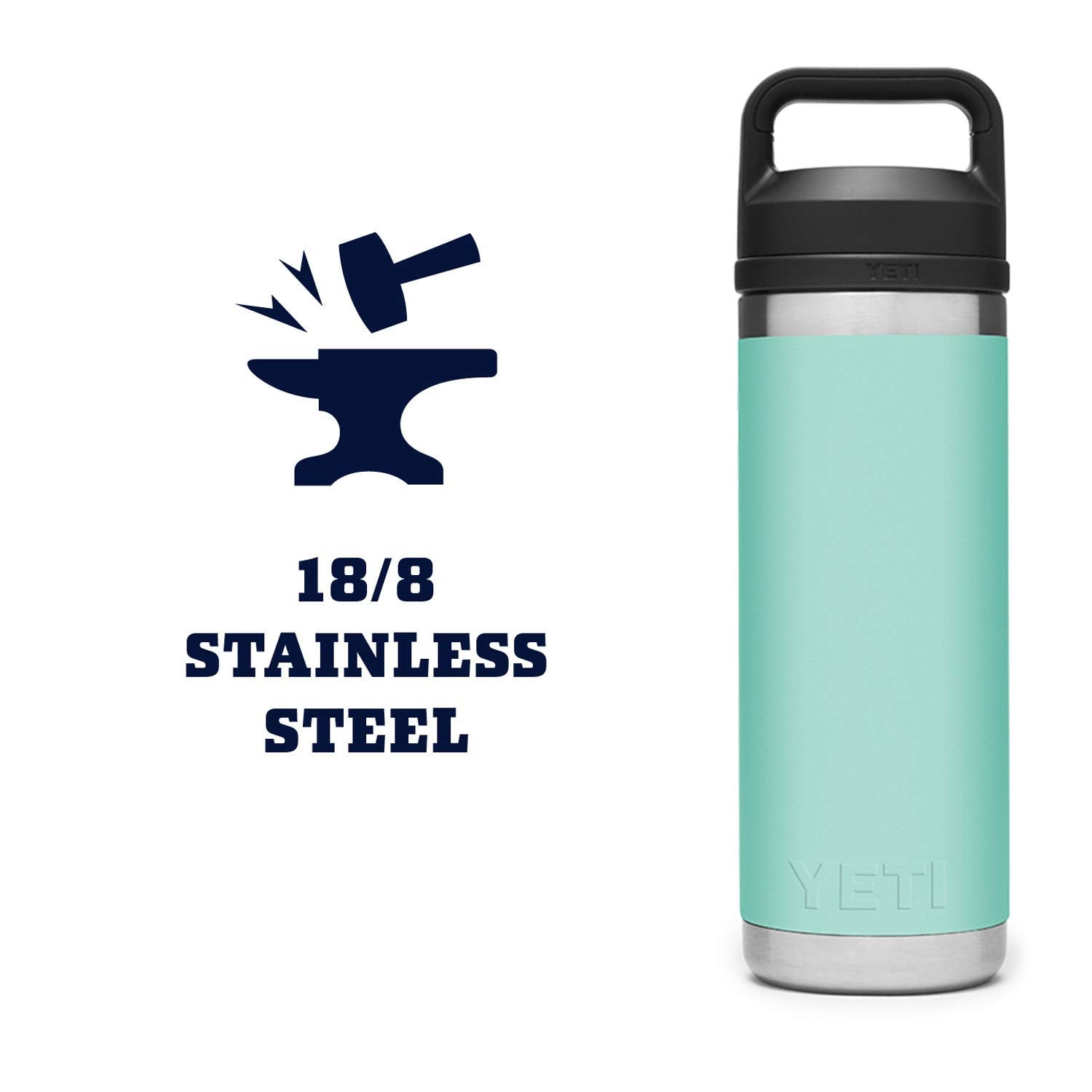 YETI Rambler 18 oz bottle is dishwasher safe for easy cleaning.