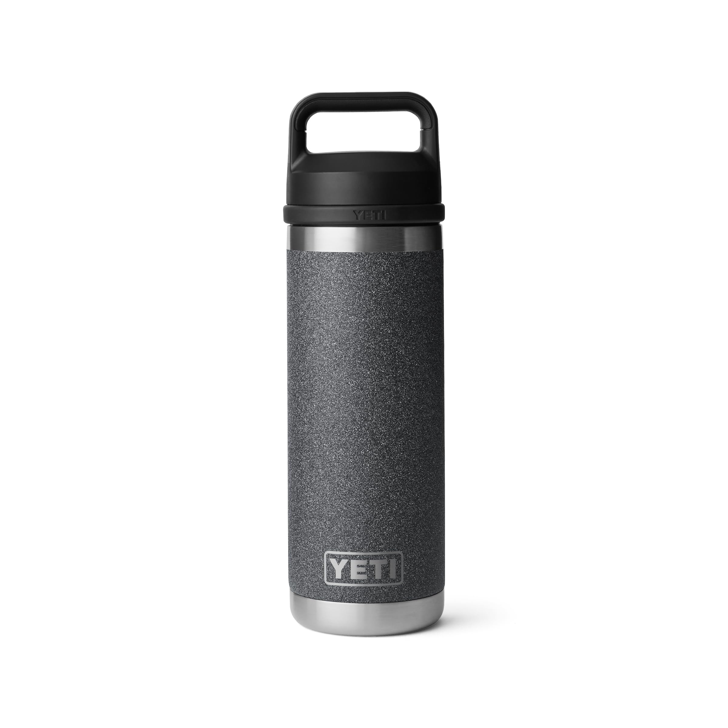 YETI Rambler 18oz bottle with no sweat exterior for dry grip