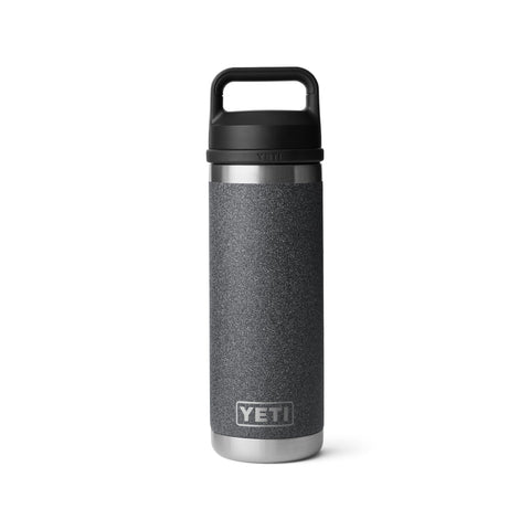 YETI Rambler 18oz bottle with no sweat exterior for dry grip