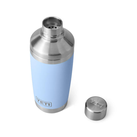 YETI Rambler 20oz Cocktail Shaker Big Sky Blue color adds stylish flair