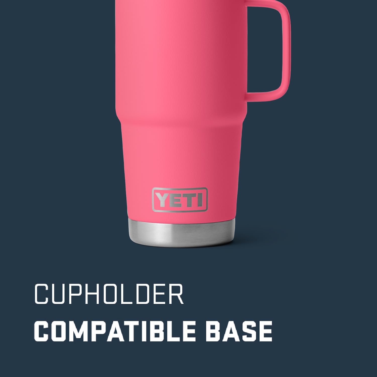 YETI Rambler 360-degree welded handle gives a stable grip