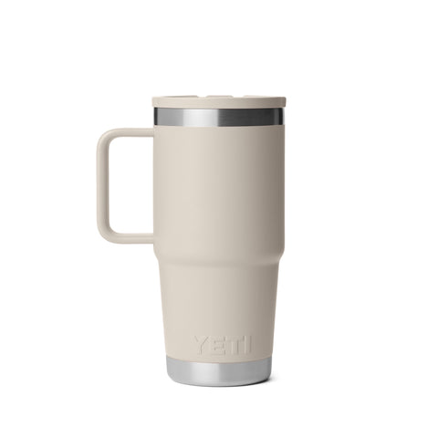 YETI Rambler 20 oz Travel Mug handle close-up, easy, comfortable grip