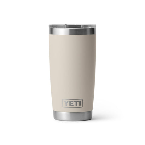 YETI Rambler 20 oz with double-wall vacuum insulation for temperature control.