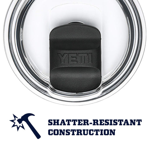 YETI Rambler 20 oz Navy features a no-sweat exterior for steady grip