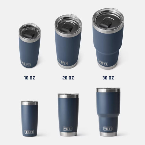 YETI Rambler 20 oz is portable for camping, commuting, and desk use.