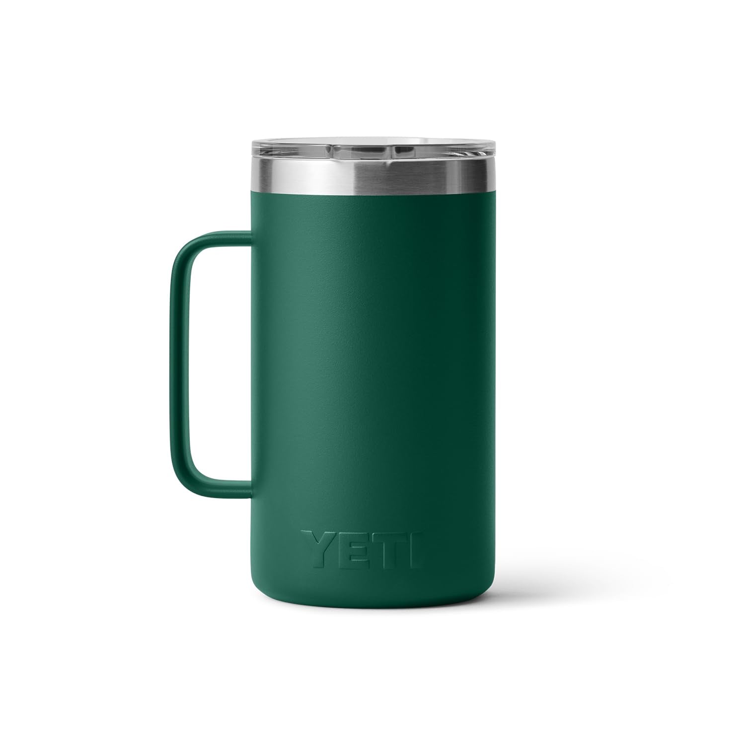 YETI Rambler 24 oz Mug black forest green color option displayed
