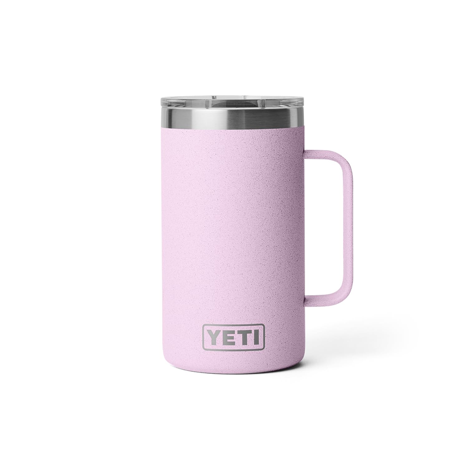 YETI Rambler 24 oz Mug in Cherry Blossom color adds vibrant style.