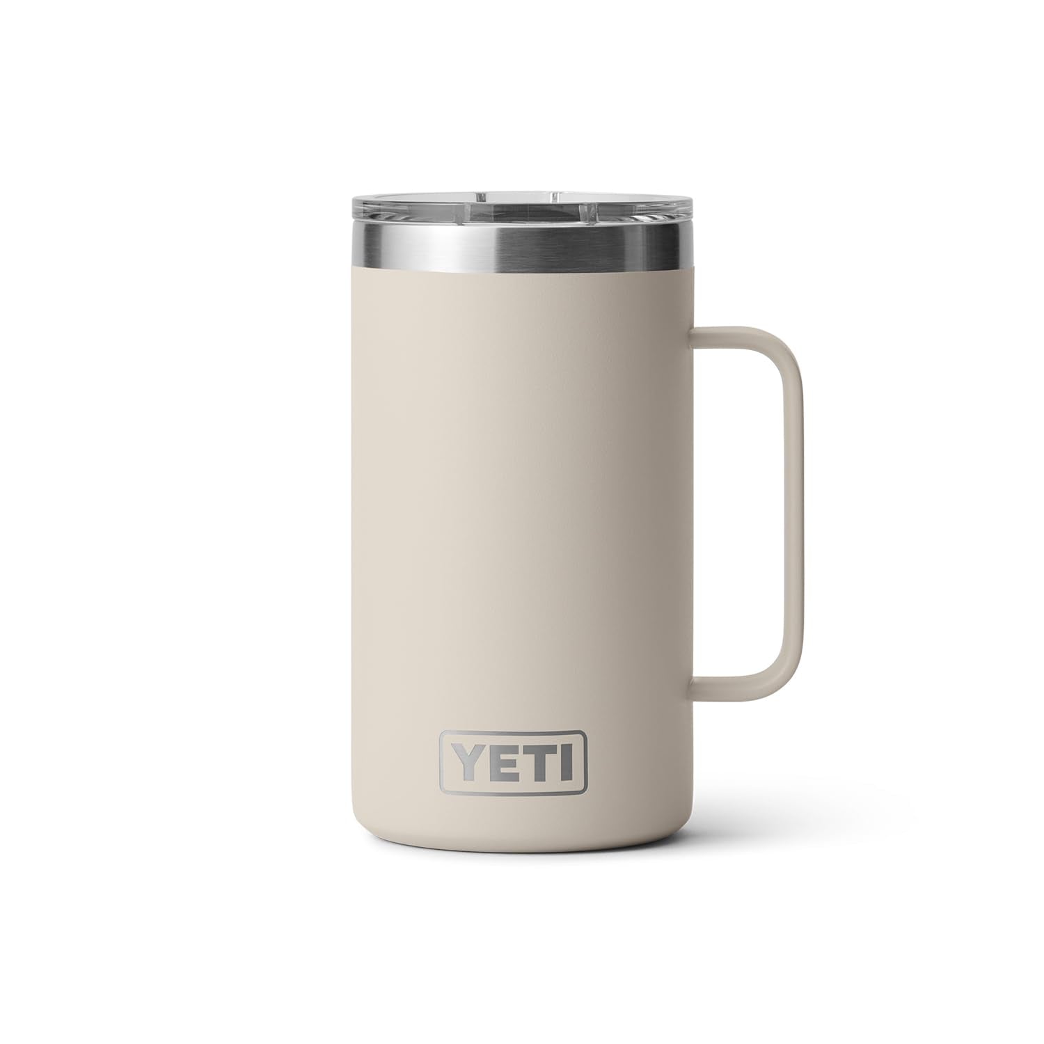YETI Rambler 24 oz mug No Sweat design keeps hands dry.