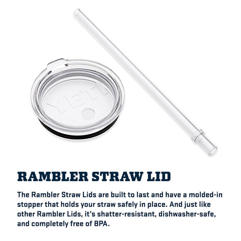 YETI Rambler lids are shatter-resistant, dishwasher-safe, and BPA-free for safe sipping.