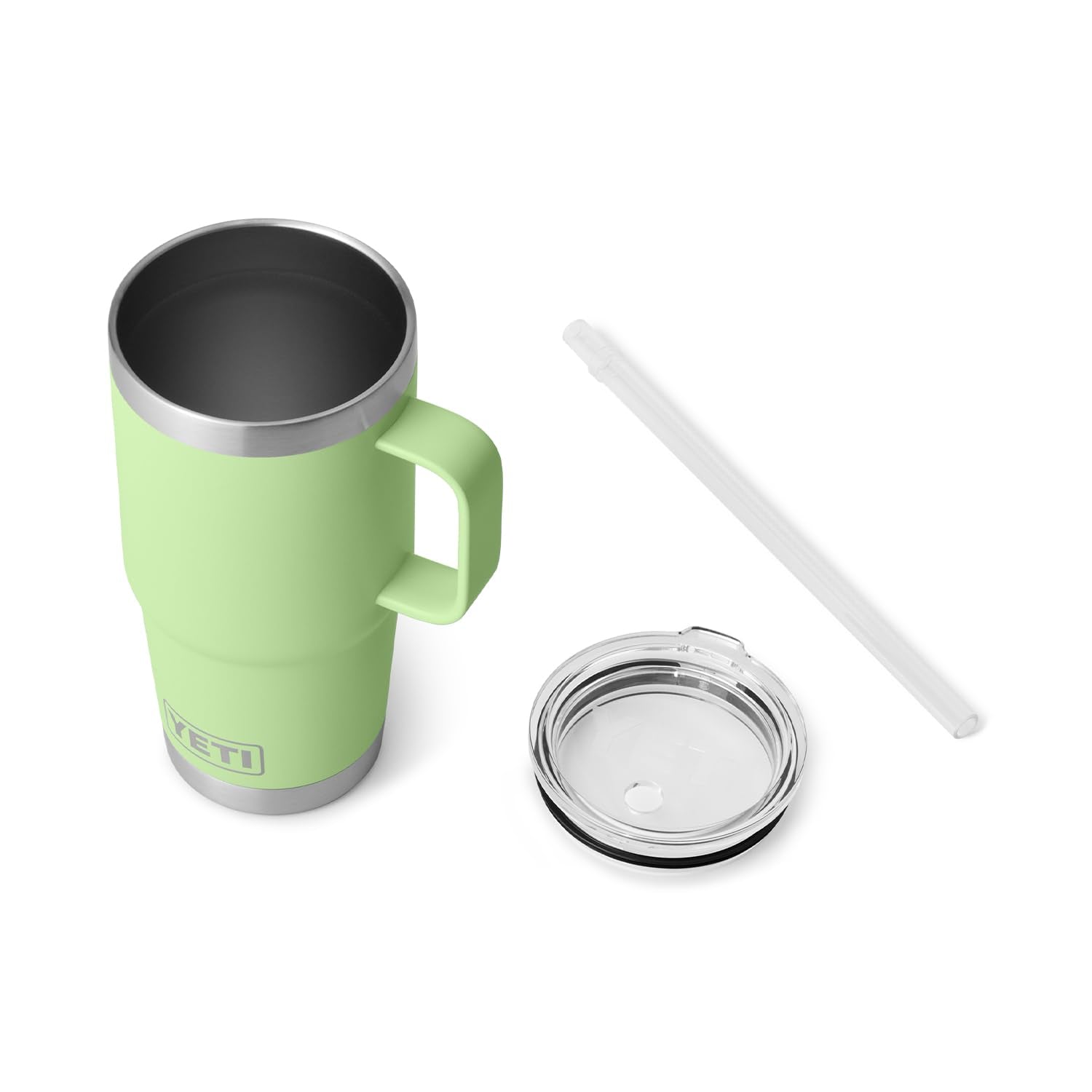 YETI Rambler 25 oz double-wall vacuum keeps drinks cold to the last drop.