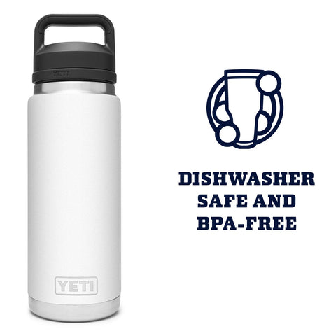 YETI Rambler 26 oz bottle 18-8 stainless steel resists punctures and rust