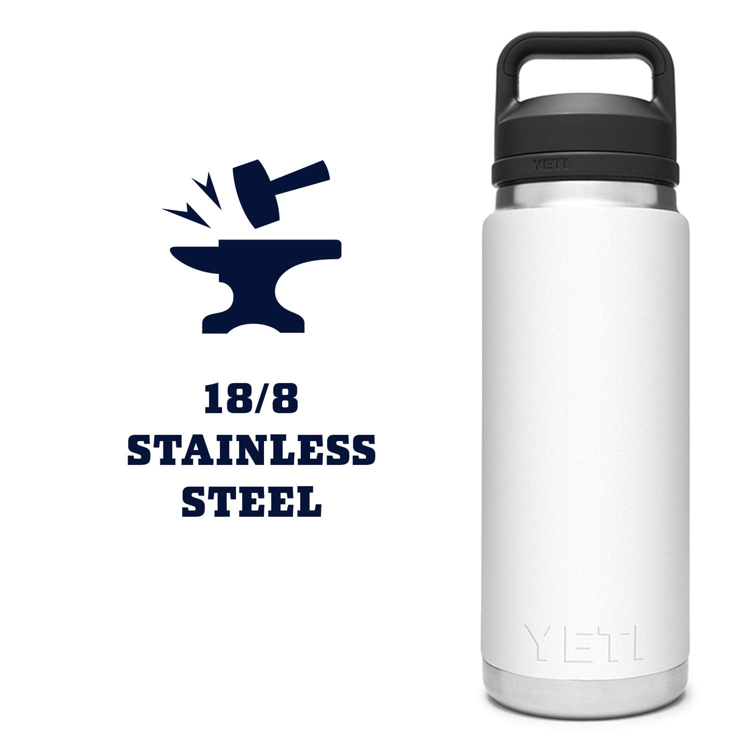 YETI Rambler 26 oz bottle dishwasher safe for easy cleaning