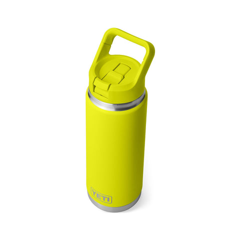 YETI Rambler 26 oz Firefly Yellow packaging highlighting color
