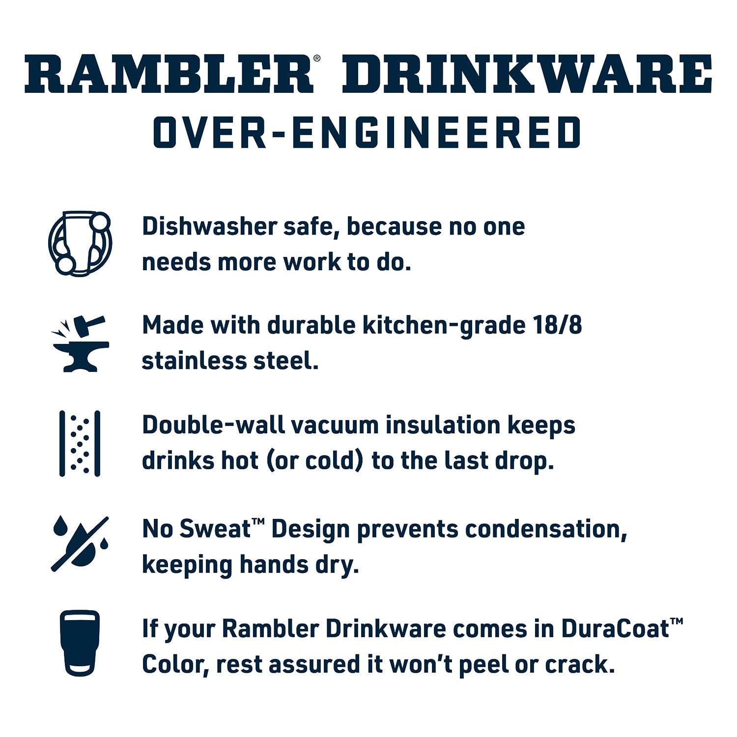 YETI Rambler 26 oz bottle is dishwasher safe for easy cleanup.