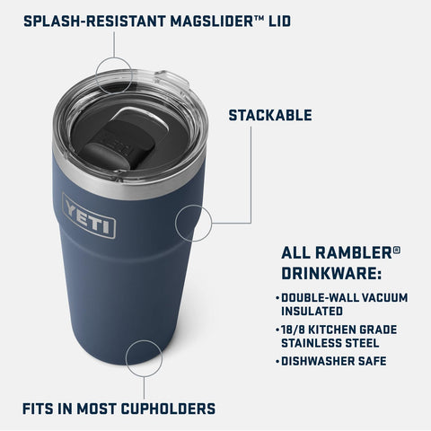MagSlider lid close-up on YETI Rambler for contained travel use.