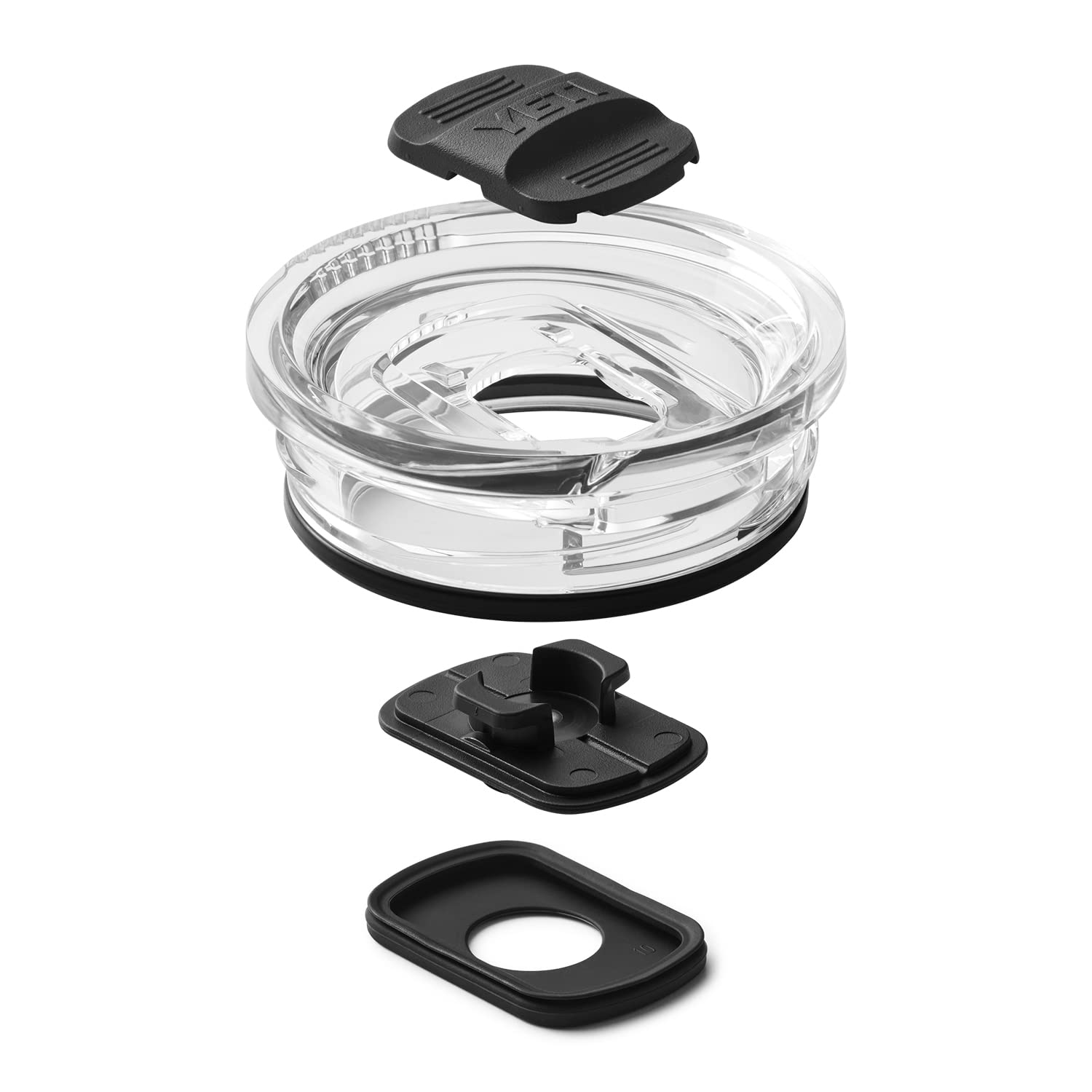 YETI Rambler StrongHold lid dishwasher-safe for quick cleanup after travel.