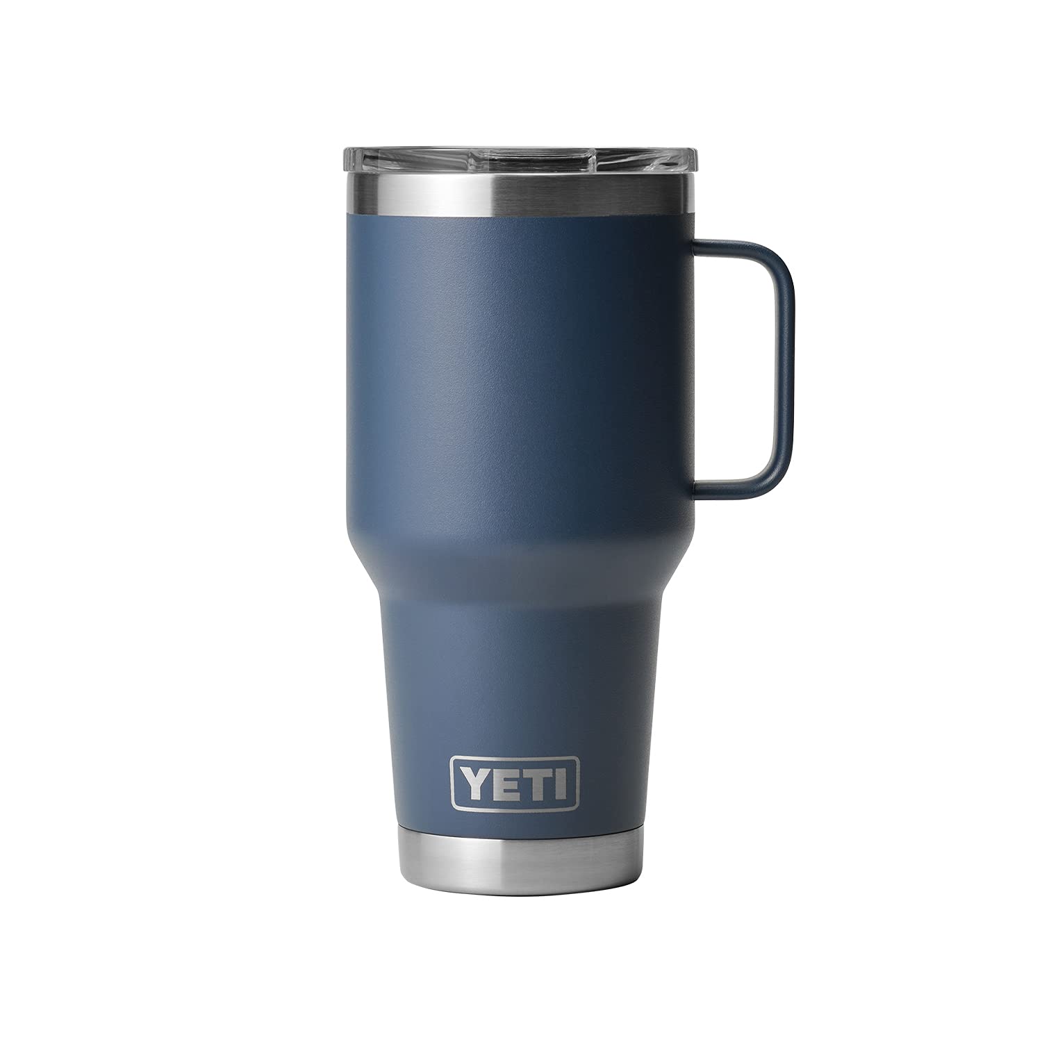 YETI Rambler 30 oz navy; dishwasher-safe for quick cleanup after busy days.