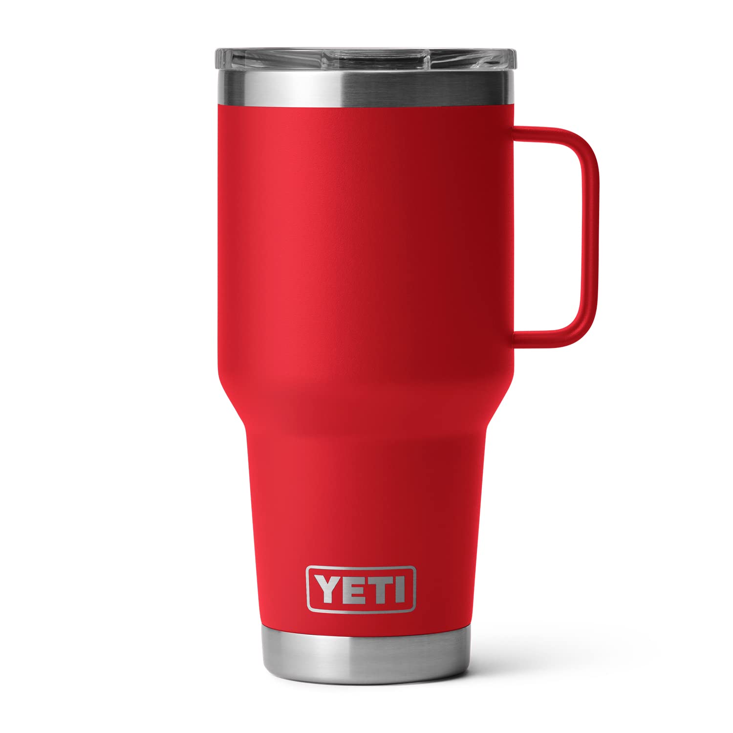 YETI Rambler 30 oz travel mug rescue red finish stands out on camping trips