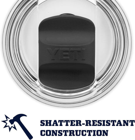 YETI Rambler 30 oz on desk with lid closed for spill-conscious environments.