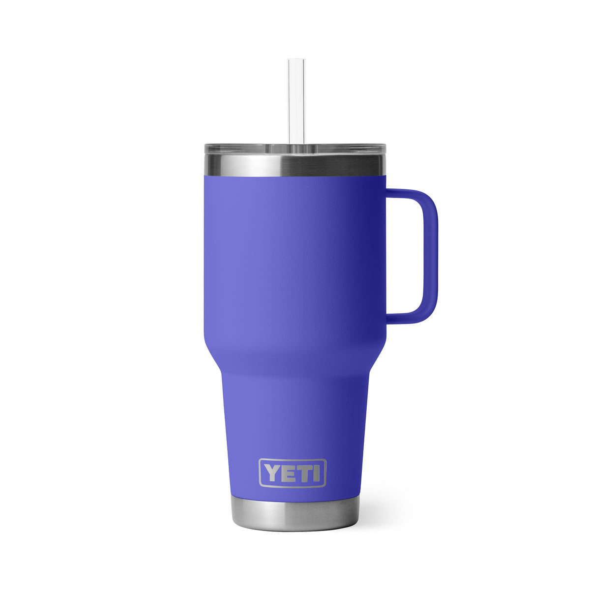 YETI Rambler 35 oz with handle in ultramarine violet for easy, all-day hydration.