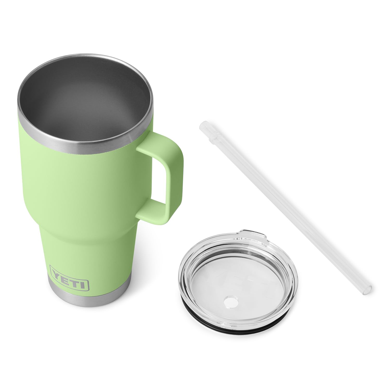 YETI Rambler Key Lime no-sweat design prevents condensation on hands