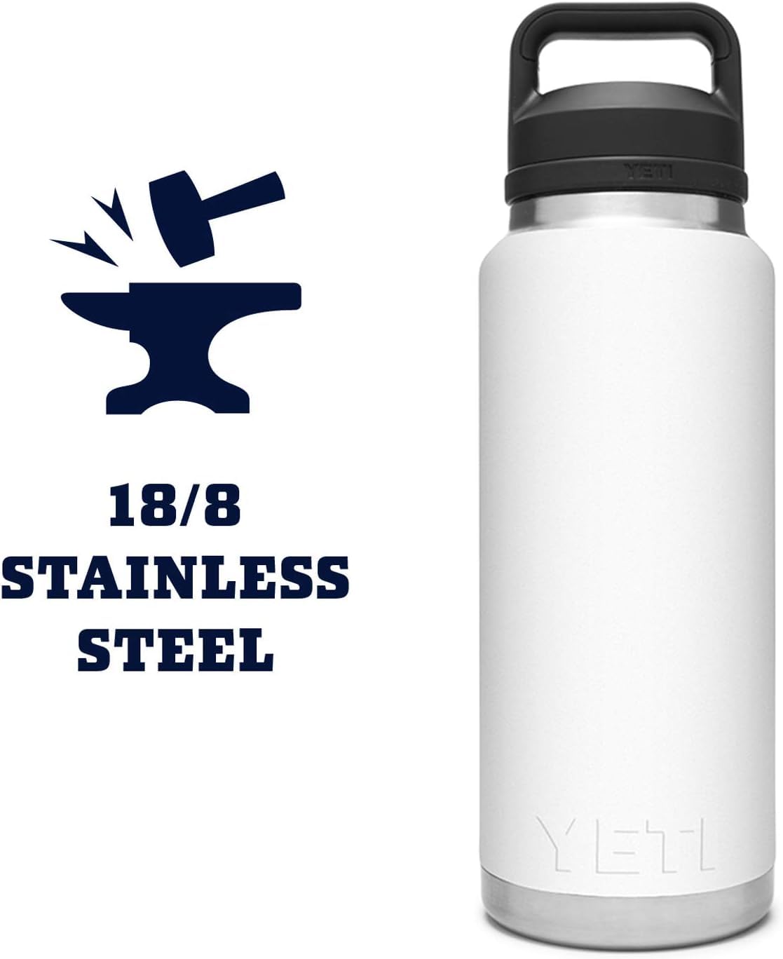 Office and commute use of YETI Rambler 36 oz bottle for steady hydration.