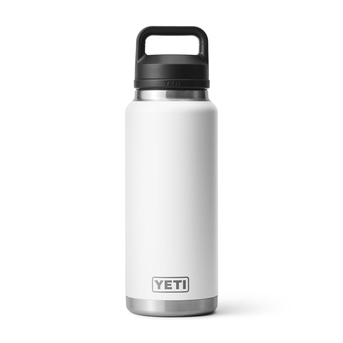 YETI Rambler 36 oz bottle front view in white for daily hydration