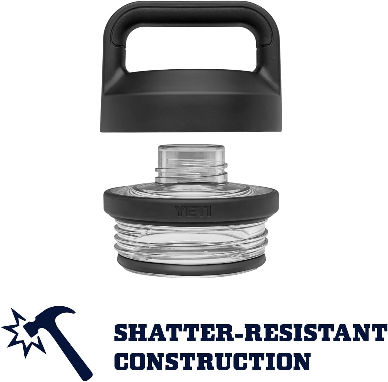 Stainless steel construction of YETI Rambler 36 oz bottle