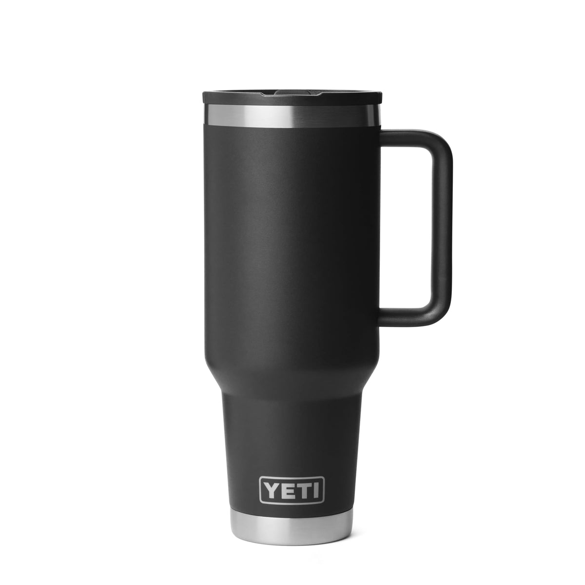 YETI Rambler 40 oz Travel Mug with flip straw lid for spill-free hydration on the go.