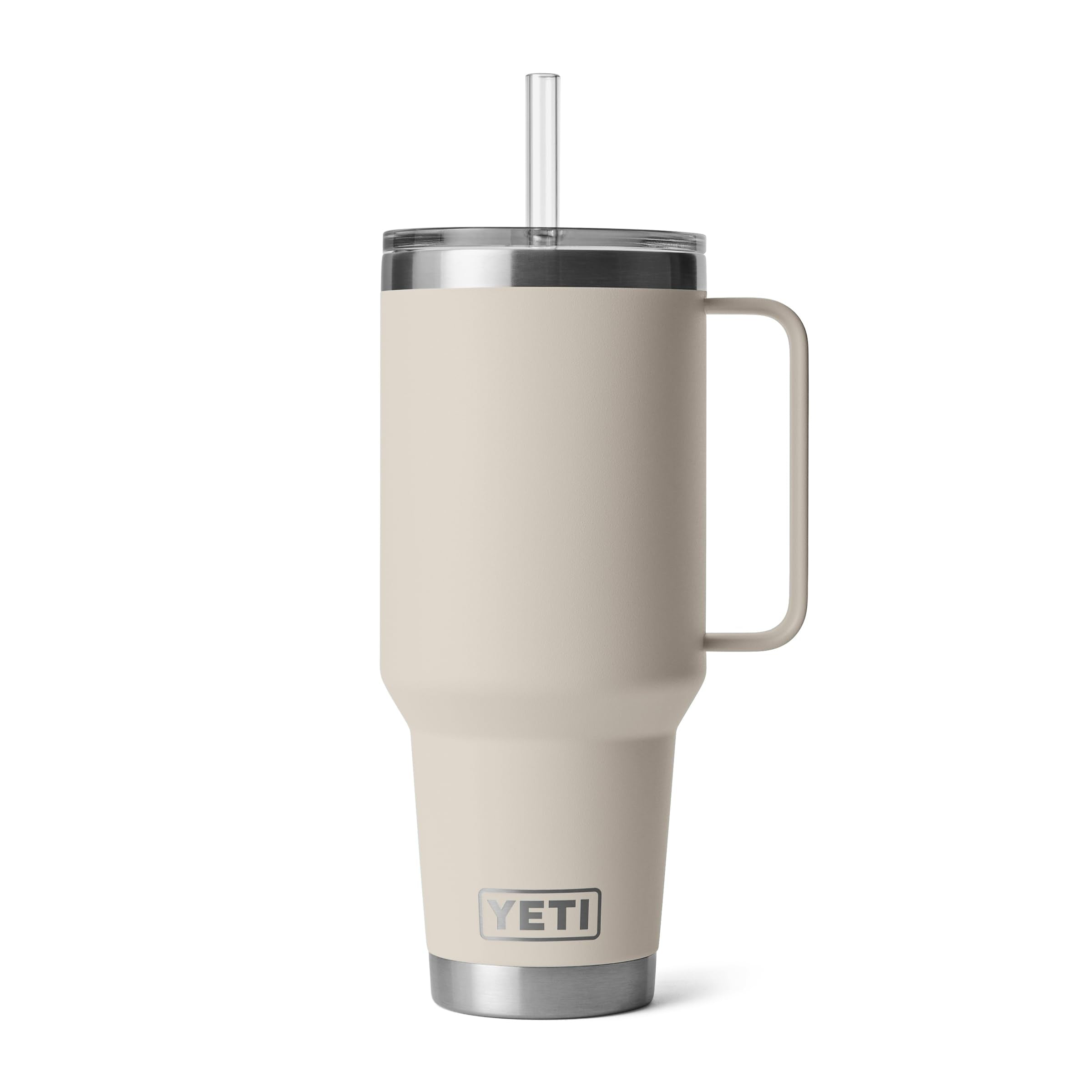 YETI Rambler 42 oz with handle and straw lid, easy to carry and sip on the go