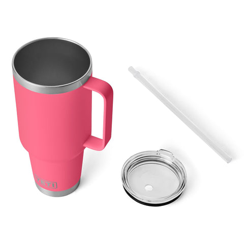 BPA-free straw lid on YETI Rambler 42oz for safe sipping.
