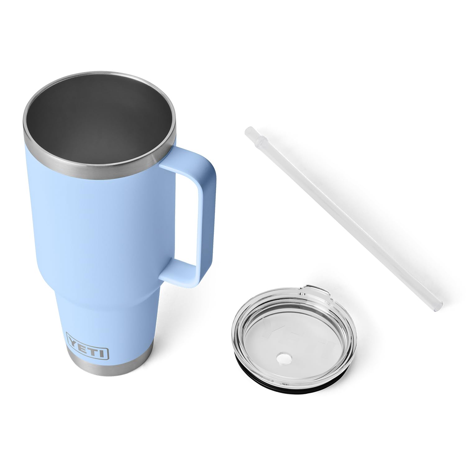 YETI Rambler straw lid securely holds the straw during travel