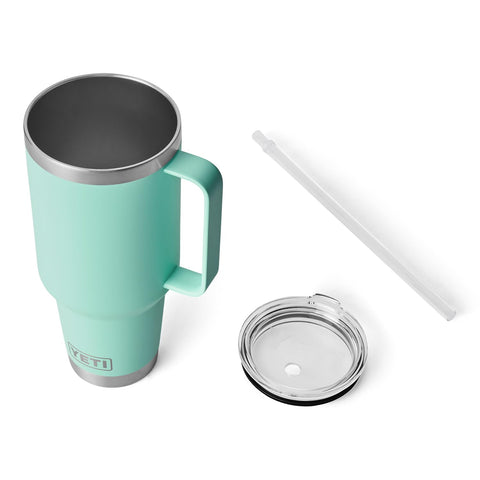 YETI Rambler 42 oz no-sweat design prevents condensation on hands.