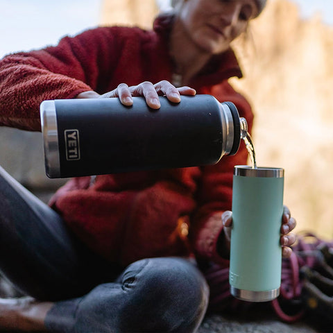 YETI Rambler 46oz bottle stainless steel body promises lasting durability