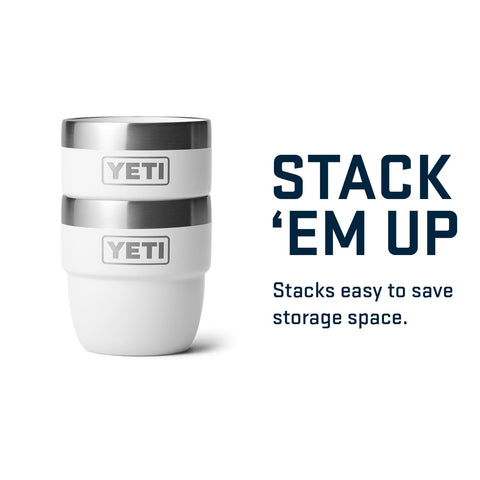 YETI Rambler 4 oz stackable cup barista-friendly design for precise shots