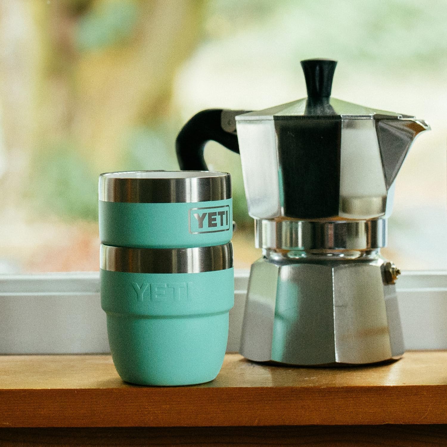 YETI Rambler 4 oz cup Cape Taupe two-pack for home and travel