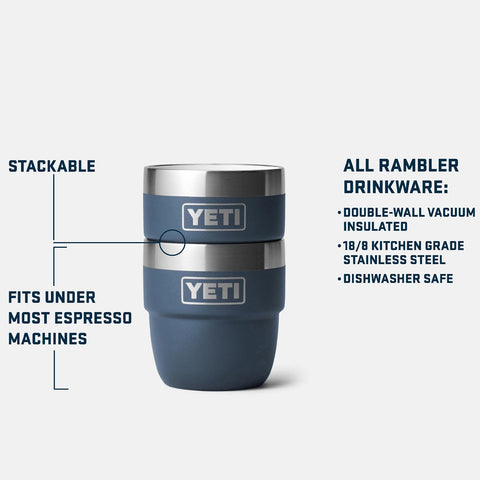 YETI Rambler with DuraSip ceramic lining, durable espresso cup.