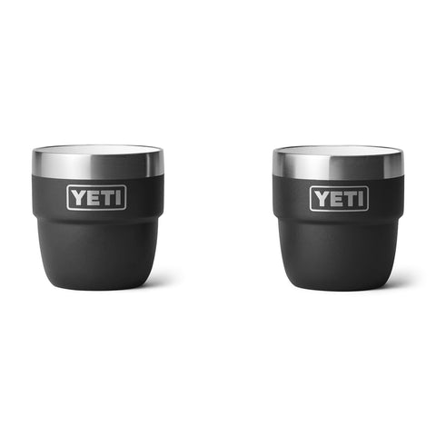 YETI Rambler 4oz stackable cup front view for portable espresso