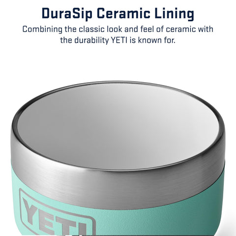 YETI Rambler fits most espresso machines for quick brewing.