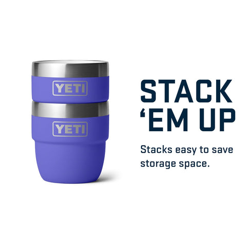 YETI Rambler Ultramarine Violet cup, compactness for travel.