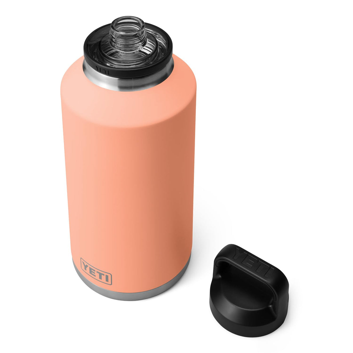 YETI Rambler 64 oz bottle with Chug Cap for quick sips on the go.