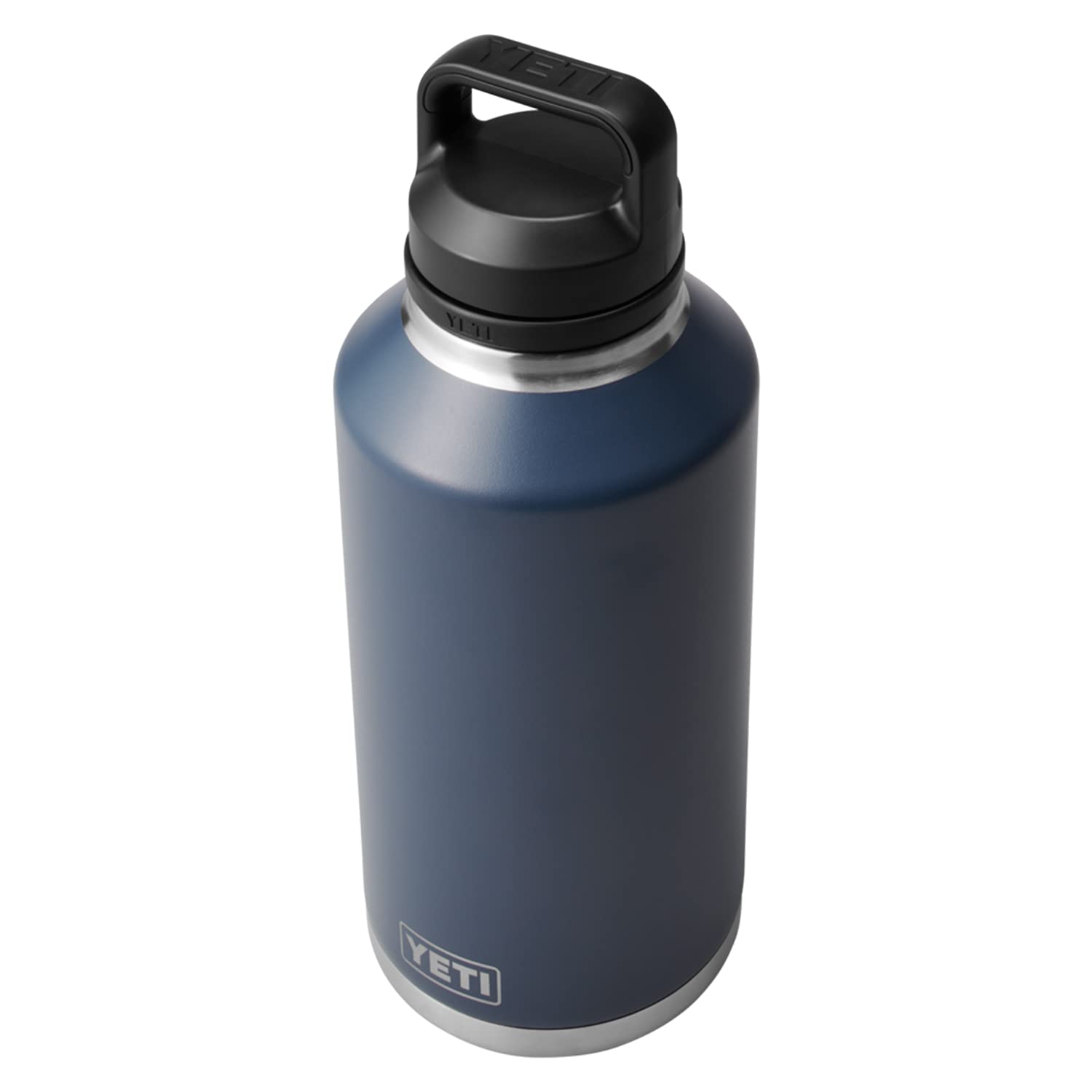 YETI Rambler 64 oz bottle with double-wall vacuum insulation keeps drinks cold.