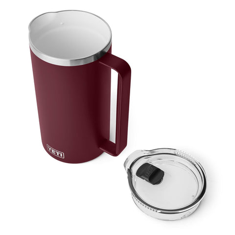 Dishwasher-safe label visible on the YETI Rambler 64 oz Pitcher.